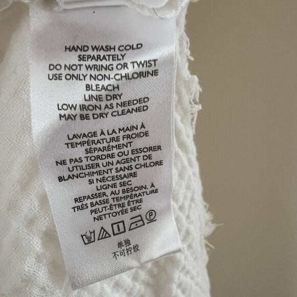 Urban Outfitters UO Luca Gauzy Cotton Button Down Shirt White Size S - Picture 6 of 13